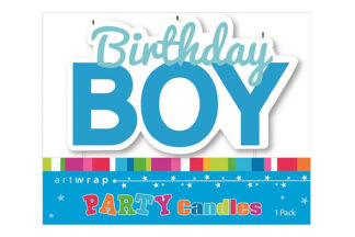 BIRTHDAY BOY CANDLE Artwrap,E3732