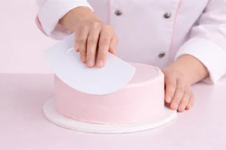 7.5 Inch x 4.5Inch Plastic Bowl Scraper Dough Ateco,1320