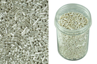 20g Metallic Silver Jimmies,METSL-102