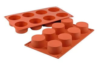 ROUND 8 CAVITY CYLINDER SILICONE CHOCOLATE MOULD,D-028