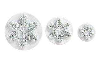 Snowflake Plunger Cutters SET,Snowflake Plunger Cutters SET OF 3,UCG-16