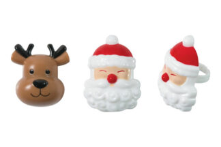 Jolly Santa and Reindeer Cupcake Rings Decopac,11237