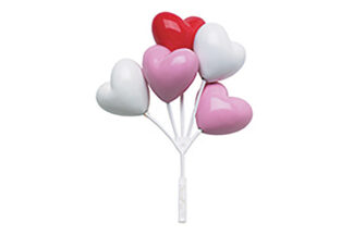Pink Heart Shaped Balloon Cluster,1911