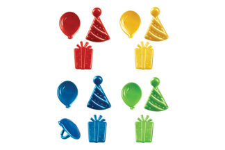 Happy Birthday Icons Cupcake Rings,37990
