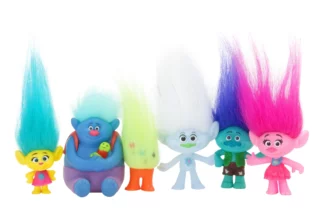 TROLLS DECOSET - CAKE TOPPER - 6 PCS,DECO-LR06