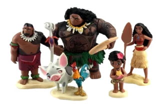 MOANA CAKE TOPPER DECOSET - SET OF 5,DECO-MO05