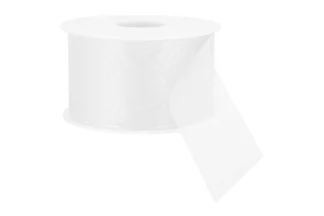 38mm WHITE ORGANZA RIBBON - SOLD PER METRE,SPECORG38-WH