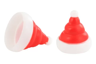 8 PIECES SANTA HAT - 3D CUPCAKE TOPPER Bakery Crafts,X-14040