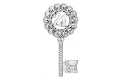fancy silver heart 21 key,ykd740-21s