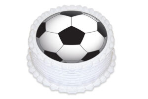 SOCCER BALL ROUND EDIBLE ICING IMAGE,196829