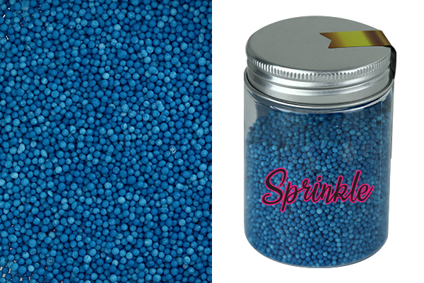 blue non-pareils sprinkles,pos-7010