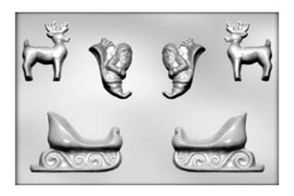 Sleigh 3D Chocolate Mould Ck Products,90-4404