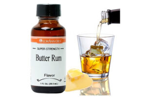 1oz BUTTER RUM SUPER STRENGTH FLAVOURS,Butter Rum Flavor 1 oz,0190-0500