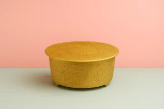 ROUND GOLD 20 HAND CRAFTED PLATEAU STYLE CAKE STAND,PLSTND-G20