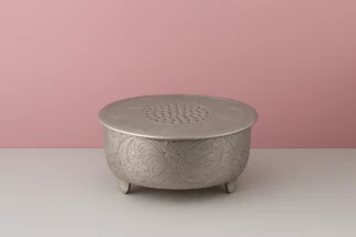 ROUND SILVER 16 HAND CRAFTED PLATEAU STYLE CAKE STAND,PLSTND-S16