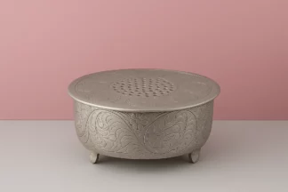 ROUND SILVER 20 HAND CRAFTED PLATEAU STYLE CAKE STAND,PLSTND-S20