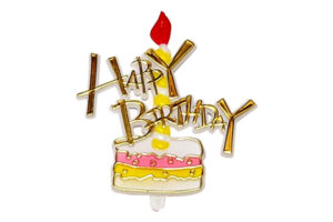 Happy Birthday Cake Topper Layon,BC-60503