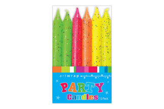 NEON GLITTER BIRTHDAY CANDLES,E4183
