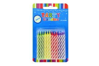 RAINBOW SPIRAL BIRTHDAY CANDLES,E603