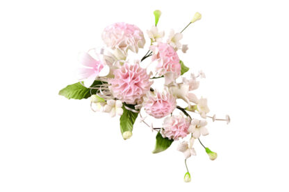 pink carnation spray bouquet sugar flower,sfayplpk