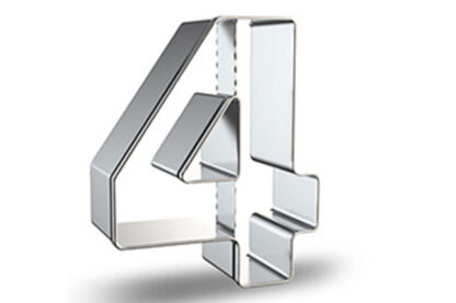 number 4 cookie cutter,number 4,ucg-015-259