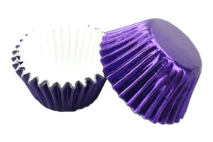 Purple Foil Mini 35mm Cupcake Cases,BC-F15-252