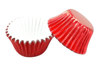35mm Red Foil Mini Cupcake Cases,Red Foil Mini 35mm Cupcake Cases,BC-F3-252