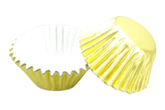 25mm Light Gold Foil Mini Cupcake Cases,Light Gold Foil Mini 25mm Cupcake Cases,BC-F5-251
