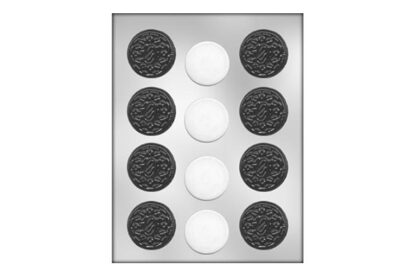 sandwich cookie chocolate mould,90-13325