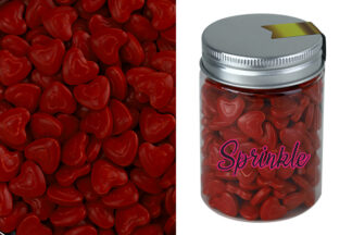 100g Red Hearts Sprinkles,SP-RDH-100