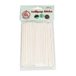 50PK 4 Inch WHITE PAPER LOLLIPOP STICKS