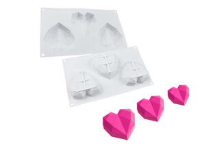 3D Geometric Diamond Heart,UCG-080-116