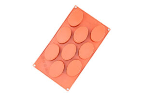OVAL 9 CAVITY SILICONE CHOCOLATE MOULD,OVAL SILICON CHOCOLATE MOLD,D-018