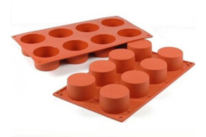 ROUND 8 CAVITY CYLINDER SILICONE CHOCOLATE,ROUND SILICONE CHOCOLATE MOLD,D-028