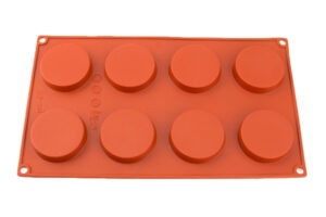 FLAT MUFFIN SILICONE CHOCOLATE MOULD,FLAT DISC SILICONE CHOCOLATE MOLD,D-029