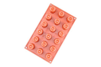 FLUTED 18 CAVITY SILICONE CHOCOLATE,FLUTED 18 CAVITY SILICONE CHOCOLATE,FLUTED SILICON CHOCOLATE MOLD,D-033