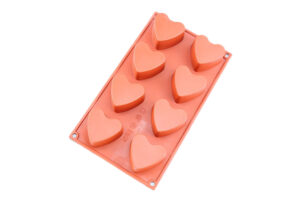 HEART 8 CAVITY SILICONE CHOCOLATE,HEART SILICON CHOCOLATE MOLD,D-040