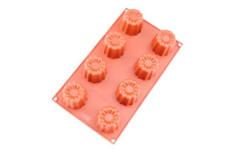 BORDELAIS 8 CAVITY SILICONE MOULD,BORDELAIS SILICON CHOCOLATE MOLD,D-050