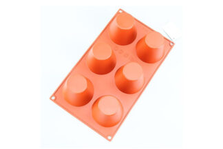 PANNA COTTA 6 CAVITY SILICONE MOULD,PANNA COTTA SILICON MOULD,D-052