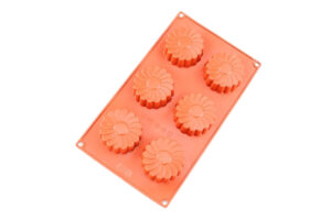 DAISY 6 CAVITY SILICONE MOULD,MOULD,DAISY SILICON CHOCOLATE MOLD,D-056