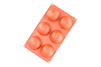 FAN DISC 6 CAVITY SILICONE MOULD,FAN DISC SILICON CHOCOLATE MOLD,D-083
