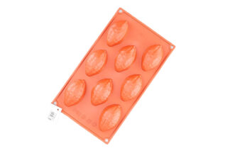 TEXTURED OVAL 8 CAVITY SILICONE CHOCOLATE,TEXTURED OVAL SILICON CHOCOLATE MOLD,R-048