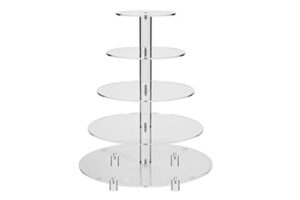 5 TIER ROUND 4mm THICK CAKE STAND,STACRD-050