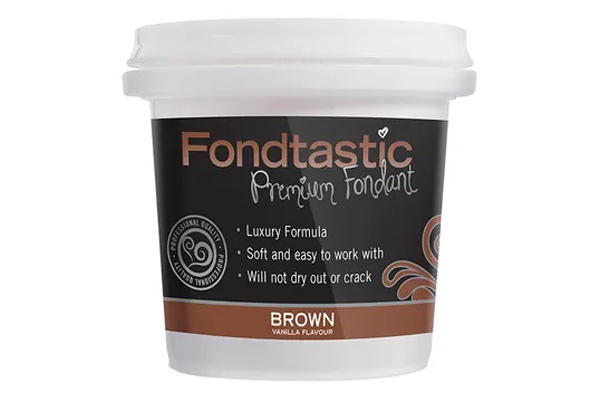 8oz 225gm brown fondtastic fondant,09f0270