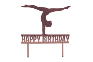 Pink GYMNAST Cake Topper,SCPGYMN-scaled-1