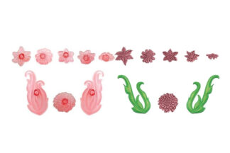 Floral Scrolls and Trims Set of 8,108SD011