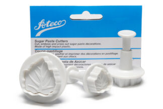 Carelian Leaf Sugar Paste Cutters,3 Leaf Cutters Ateco,1953