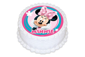 MINNIE MOUSE ROUND EDIBLE ICING IMAGE,195631
