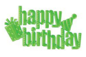 Green Happy Birthday Script Assortment,37991-GR