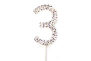 Diamante Number,5CM-DIAMANTE-NUMBER-3-AA4421